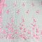1 Yard 3D Floral Lace Fabric Embroidered on 100 Percent Polyester Soft Tulle Net Mesh White 60 inch Width